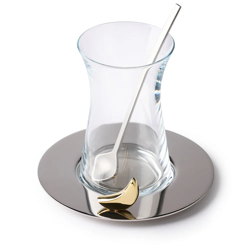 Silver moon istikana set Silver Moon Tea Set