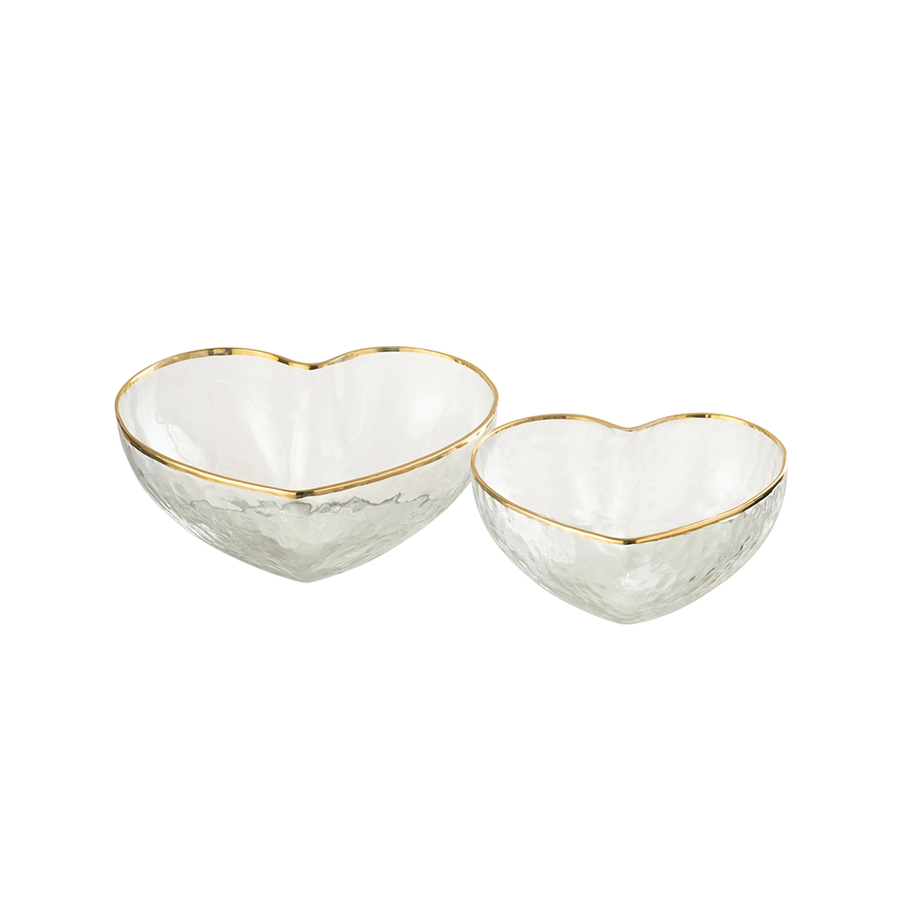 16 Heart Glass Bowl Set